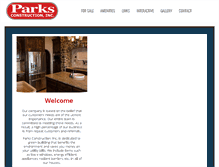 Tablet Screenshot of jparksconstruction.com